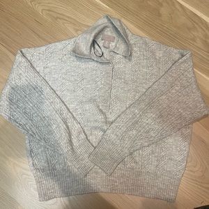 H&M Knit Collared Henley Sweater Women’s Size M